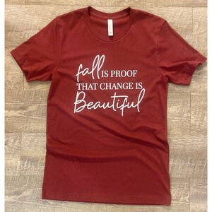 Women's Bella + Canvas T-shirt, Size XXL, Deep Red,‎ Fall Theme, New